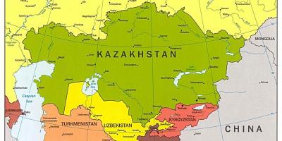 Mapa do Cazaquistão mapa da ásia