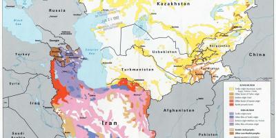 Mapa do Cazaquistão religião